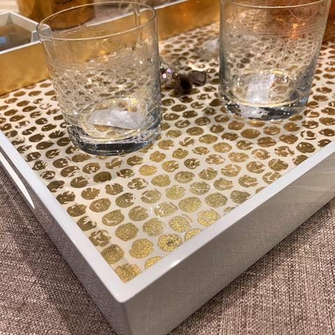 Gold Spot Lacquer Tray