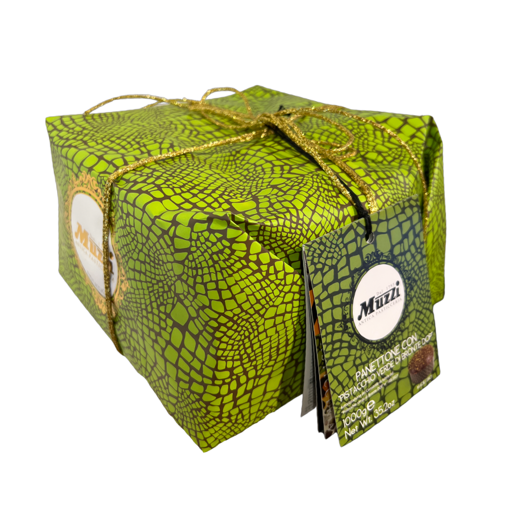 Muzzi Pistachio Choc Panettone Christmas Cake