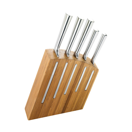 Laguiole Jean Dubost Kimono Bamboo Bloc Kitchen Knives (Set of 5)