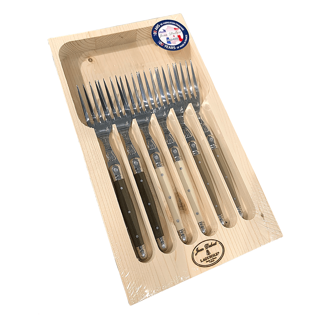 Laguiole Jean Dubost dessert forks, set of six, view 6