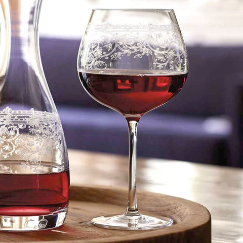 Lucca Burgundy Glass 650ml