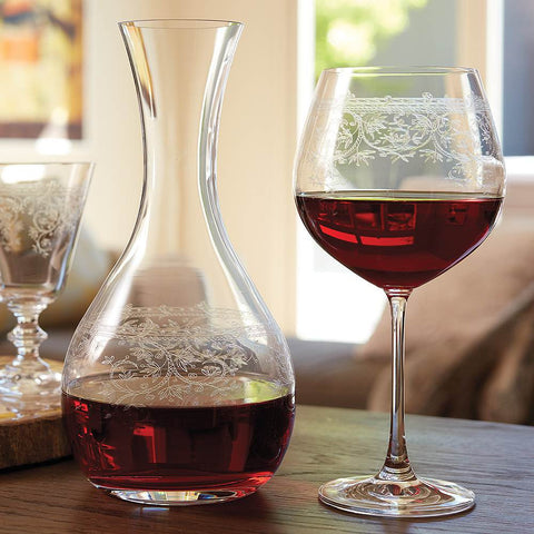 Lucca Burgundy Glass 650ml