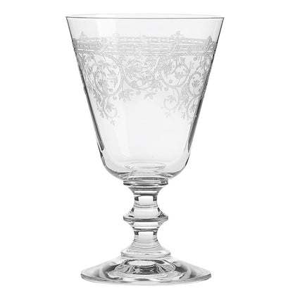 Paul Nagel Lucca Cafe goblet, set of 6, in etched crystal