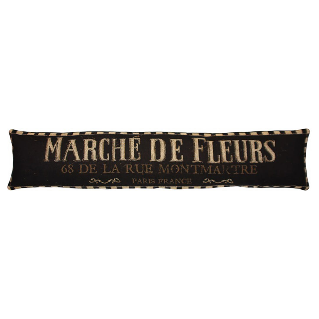 FS-Home Bolster Marche de Fleur in woven Belgium linen