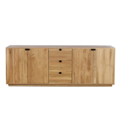 Montecristo Sideboard – solid oak sideboard with black metal