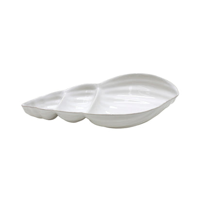 Costa Nova Aparte appetizer dish 40cm in white stoneware with three compartments