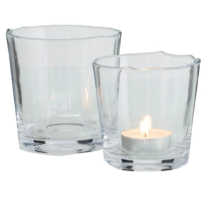 Flamant Nali tealight candle holder in hand-cut soda glass