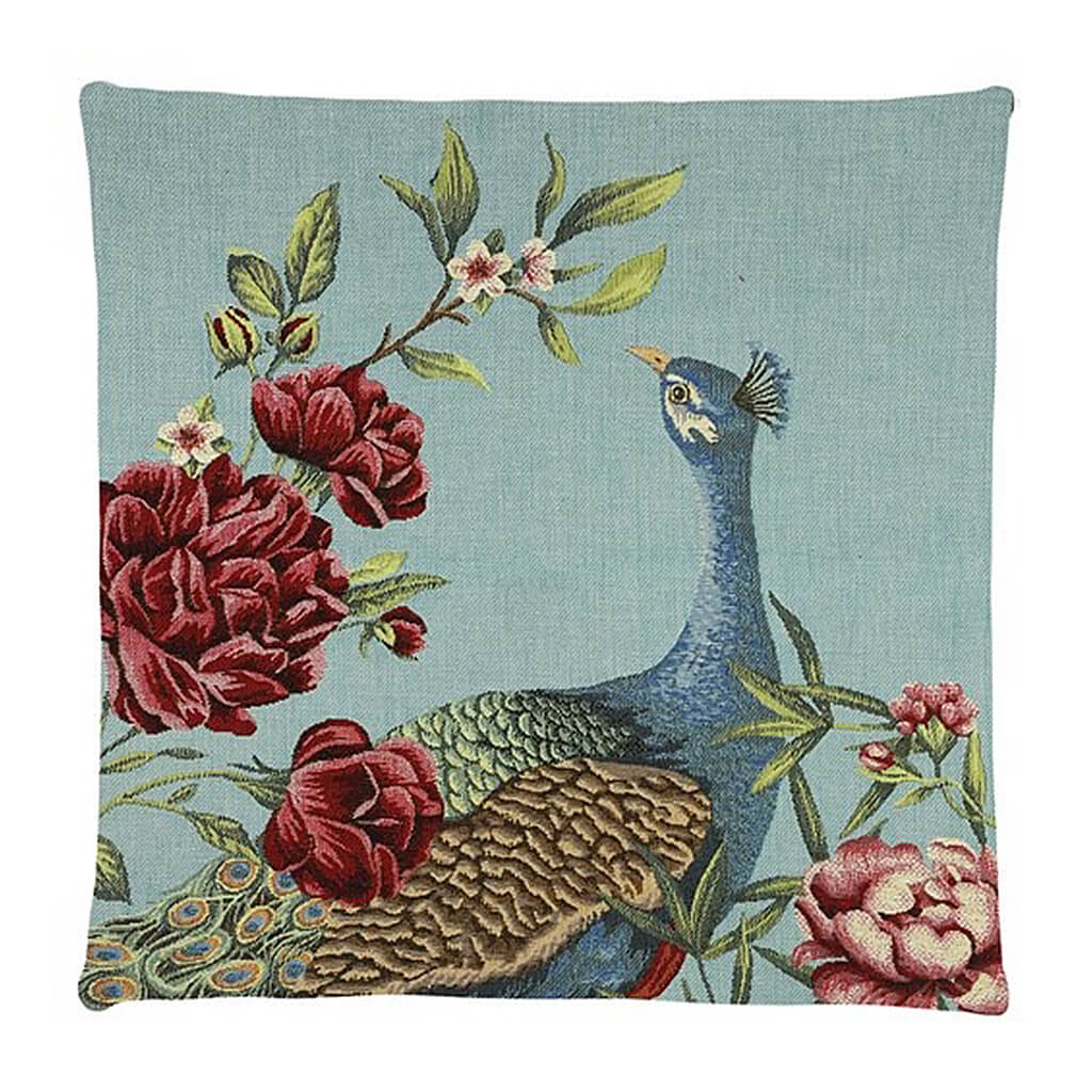Royal Peacock Cushion Cover