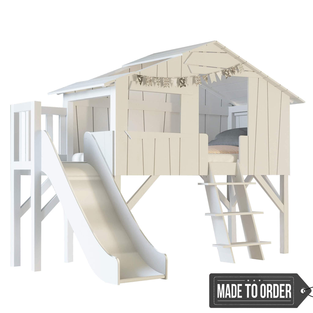 Single Tree House With Slide Bed