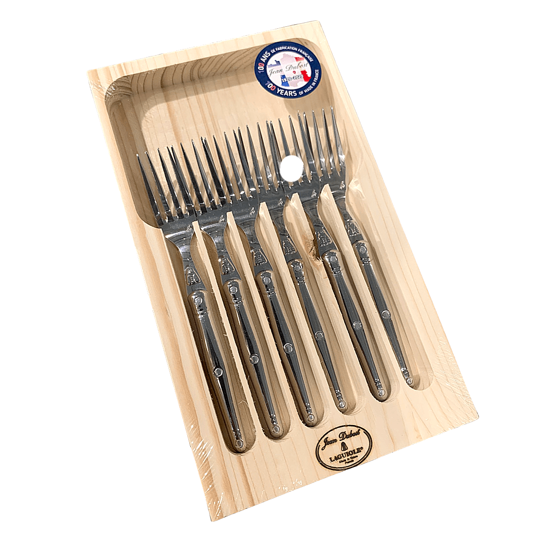 Laguiole Jean Dubost dessert forks, set of six, view 5
